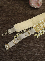 Gold waist belt for women. Fancy Saree belt
