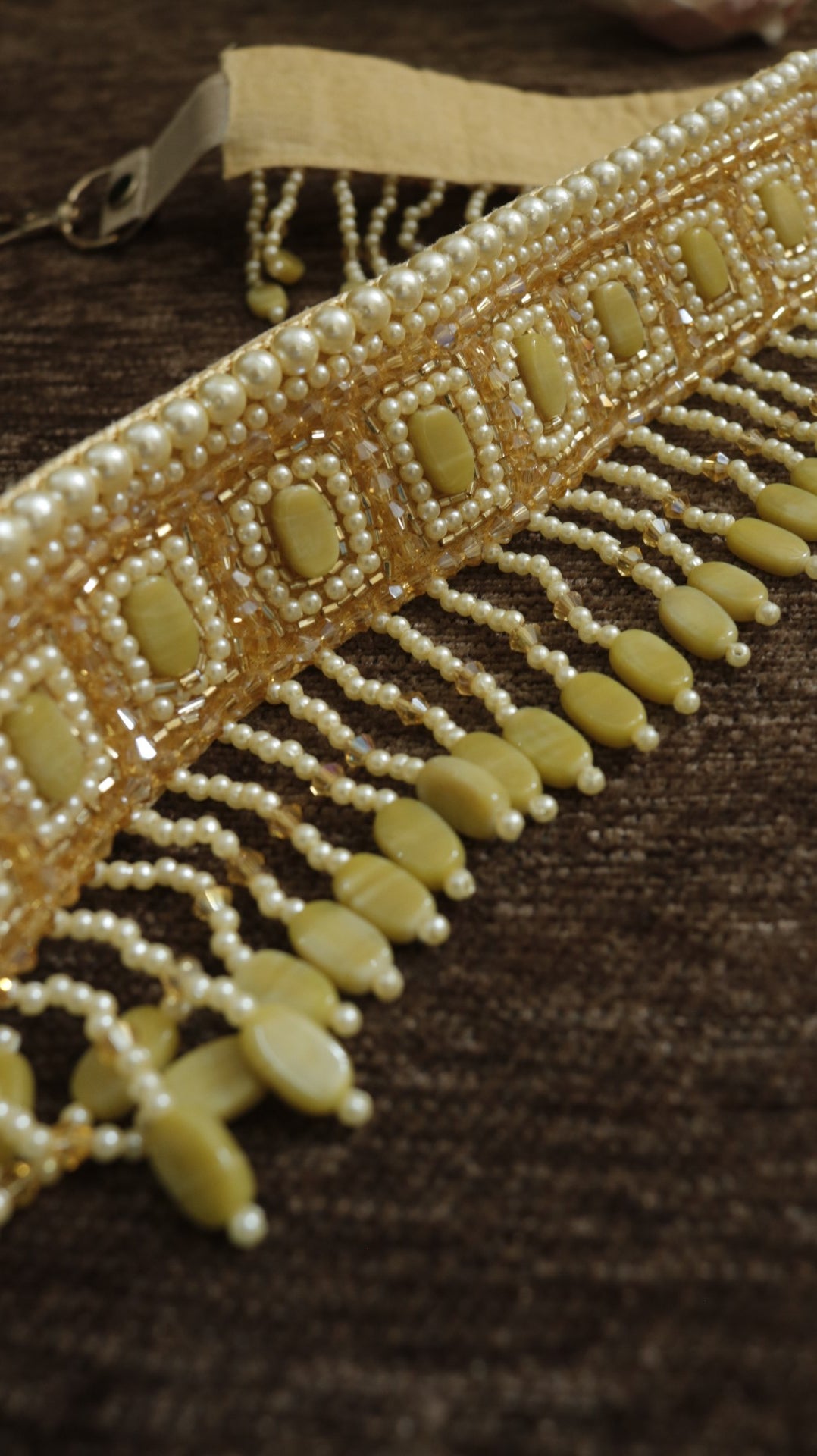 Gold waist belt for women. Fancy Saree belt