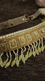 Gold waist belt for women. Fancy Saree belt