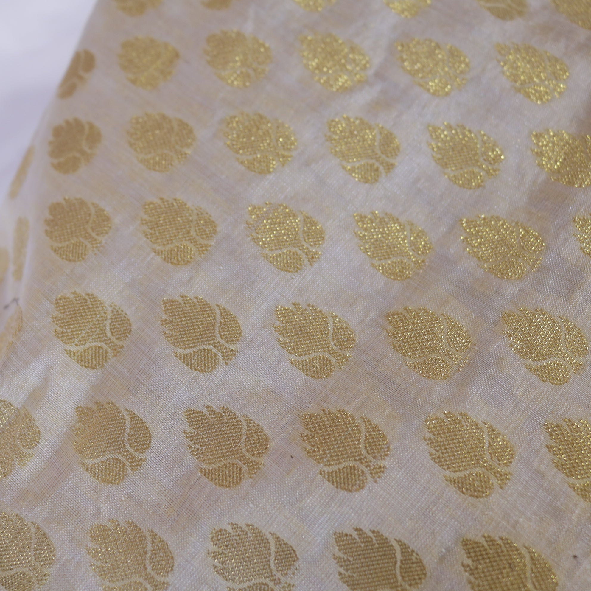 Banarasi Booti on Chanderi fabric for blouse
