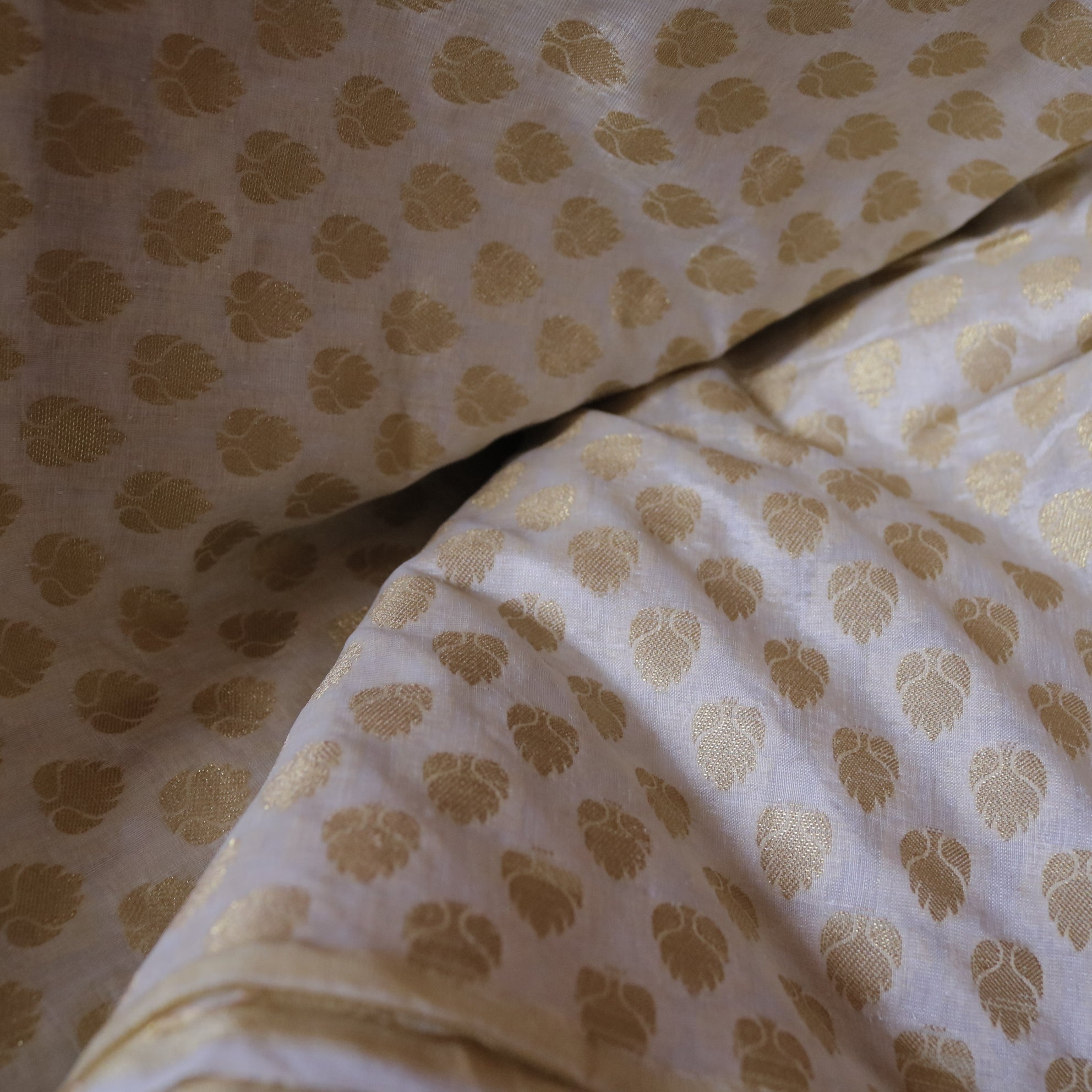 Banarasi Booti on Chanderi fabric for blouse