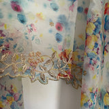 Printed Organza Dupatta.