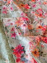 Chanderi with Organza dupatta - Dress material - Neel Creations By Saanvi