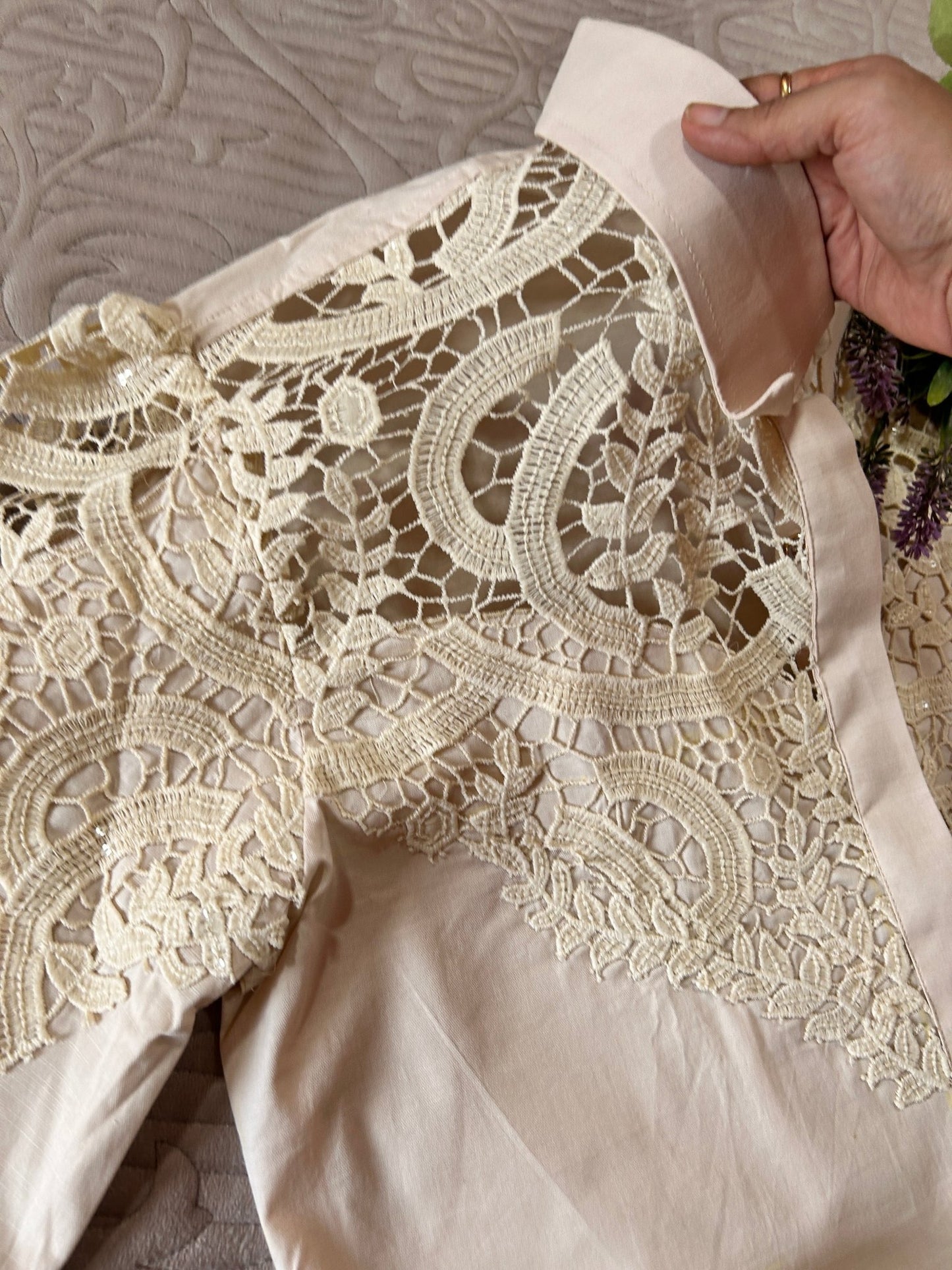 Cutwork Embroidered Designer coord set. - Neel Creations By Saanvi