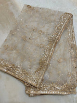 Fancy Net dupatta all over embroidery. - Neel Creations By Saanvi