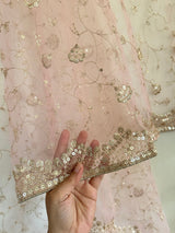 Fancy Net dupatta all over embroidery. - Neel Creations By Saanvi