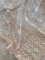 Fancy Thread work Net dupatta - Neel Creations By Saanvi