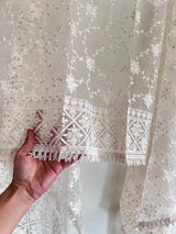 Fancy Thread work Net dupatta - Neel Creations By Saanvi