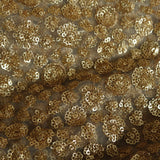 Golden Sequin blouse fabric