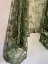 Lucknowi Embroidered dupatta. Dyeable. - Neel Creations By Saanvi