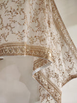 Off white Heavy border dupatta. Sabyasachi inspired Dupatta. - Neel Creations By Saanvi
