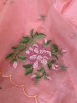 Organza Embroidered dress material - Neel Creations By Saanvi