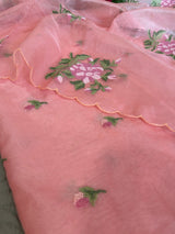 Organza Embroidered dress material - Neel Creations By Saanvi