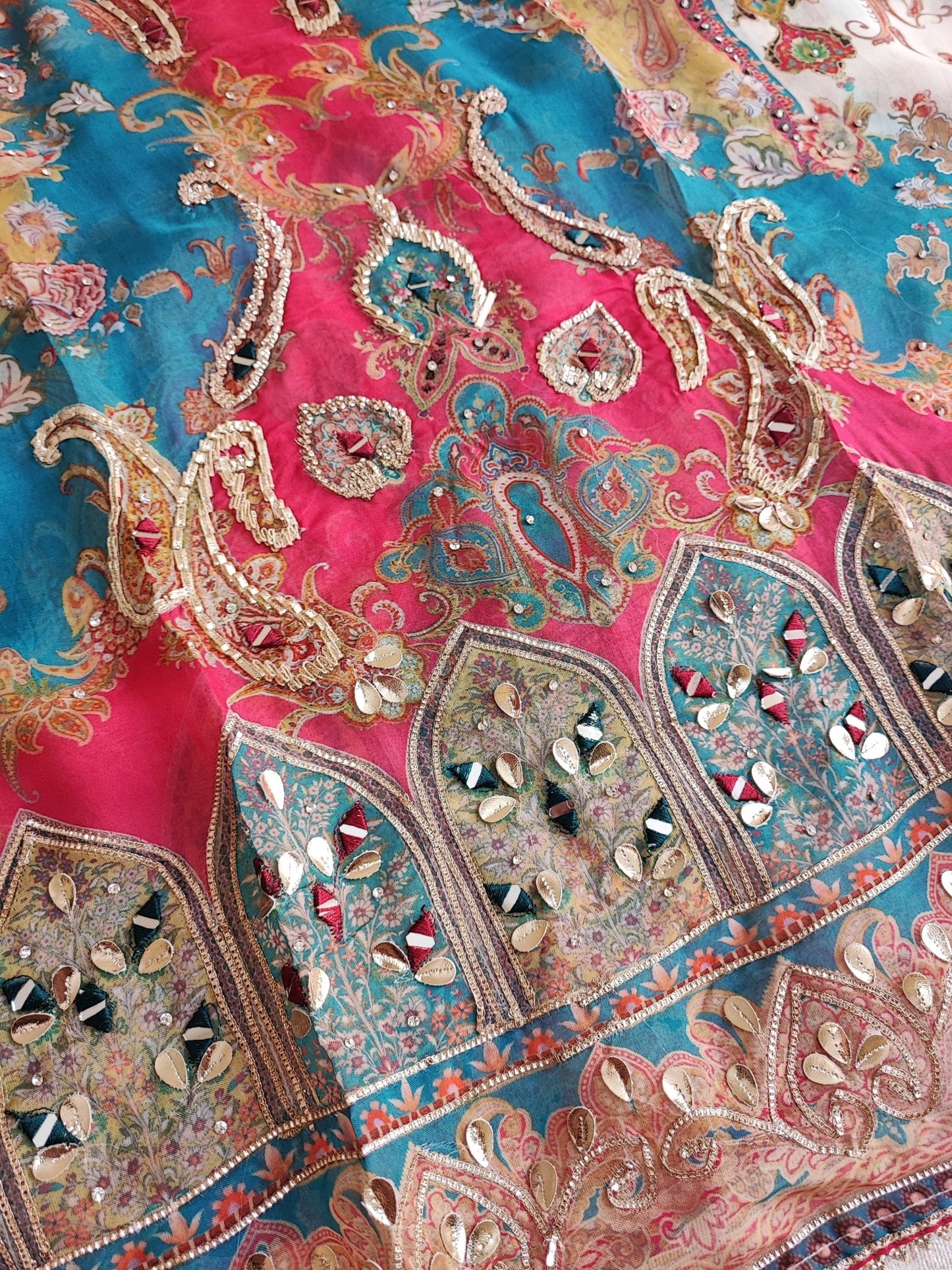 Pakistani Print with embroidery. - Neel Creations By Saanvi