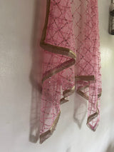 Pink Indian dupatta - Neel Creations By Saanvi