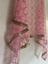 Pink Indian dupatta - Neel Creations By Saanvi