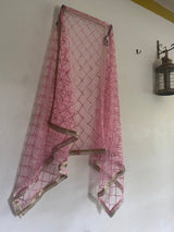 Pink Indian dupatta - Neel Creations By Saanvi