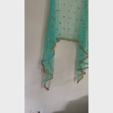 Indian Dupatta long net embroidered scarf Punjabi dress dupattas with zari embroidery for festival chunni lehenga stole