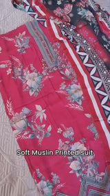 Masleen Printed Pakistani style Suit material