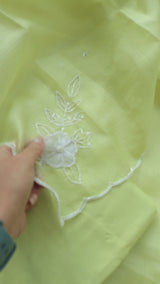 Pure Kotta with handwork embroidery Dress material