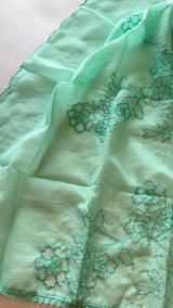Blue Kotta cutwork Embroidered Unstitched Suit
