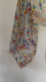 Printed Organza Dupatta.