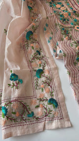 Phulkari embroidery Unstitched suit material