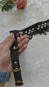 Black Fancy Saree Belt for women