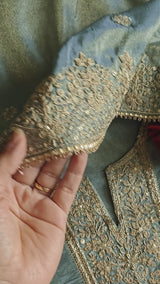 Tissue Russian Silk Dress Material