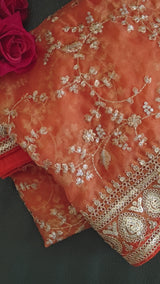 Orange Sabyasachi inspired Dupatta