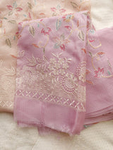 Pure Kotta with floral embroidery Dress material - Neel Creations By Saanvi