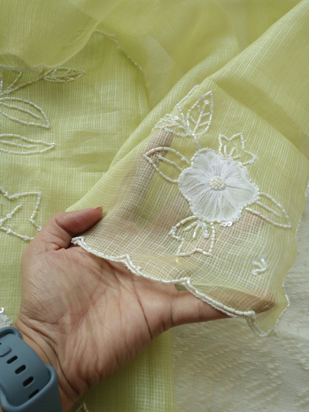 Pure Kotta with handwork embroidery Dress material - Neel Creations By Saanvi