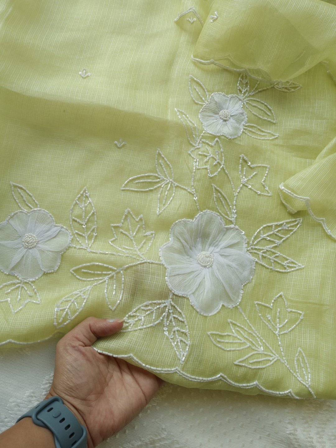 Pure Kotta with handwork embroidery Dress material - Neel Creations By Saanvi