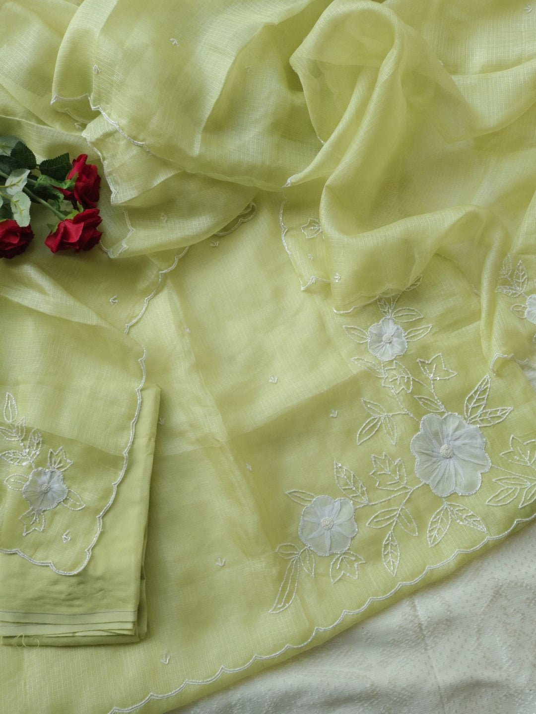 Pure Kotta with handwork embroidery Dress material - Neel Creations By Saanvi
