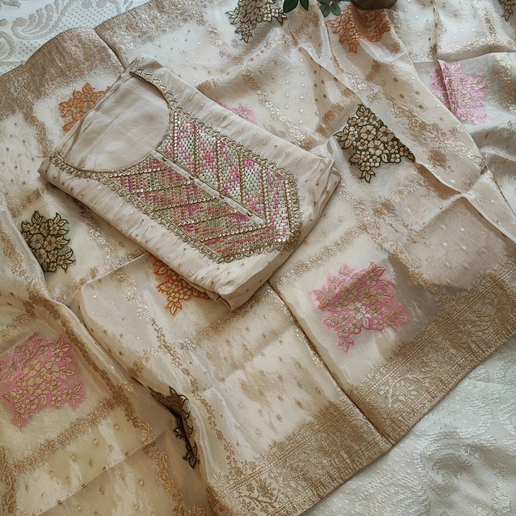 Pure Tissue Dress material - Neel Creations By Saanvi
