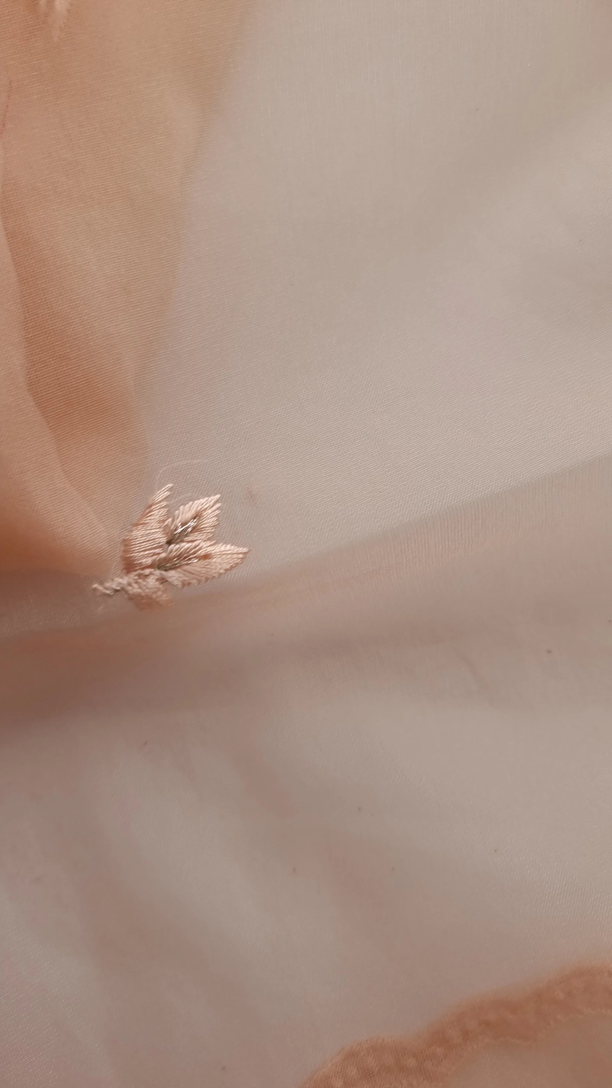 Peach Embroidery Unstitched Suit