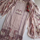 Printed Pashmina Unstitched suit set
