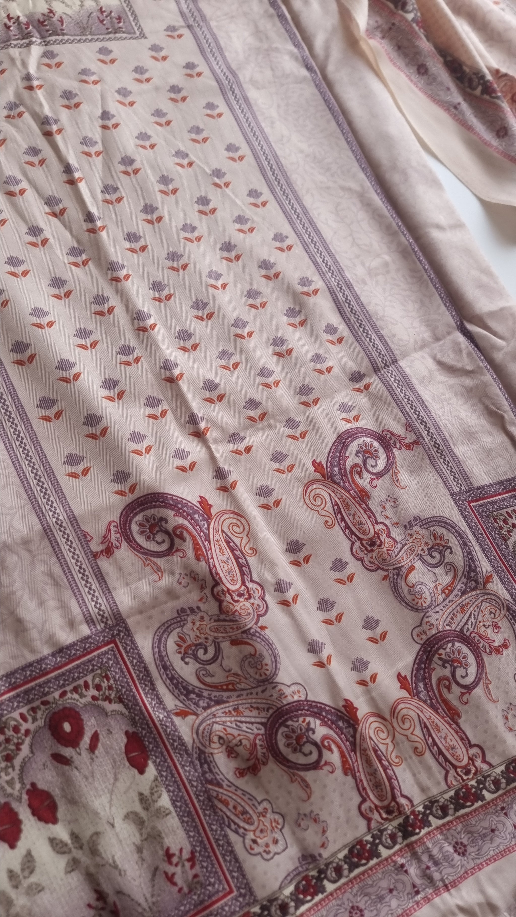 Printed Pashmina Unstitched suit set