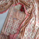Prinred Pashmina Unstitched suit set