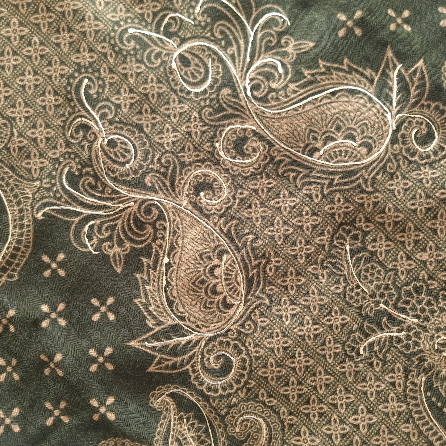 Green Pashmina Unstitched suit set