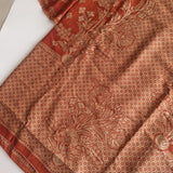 Rust Pashmina Unstitched suit set
