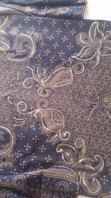 Blue Pashmina Unstitched suit set