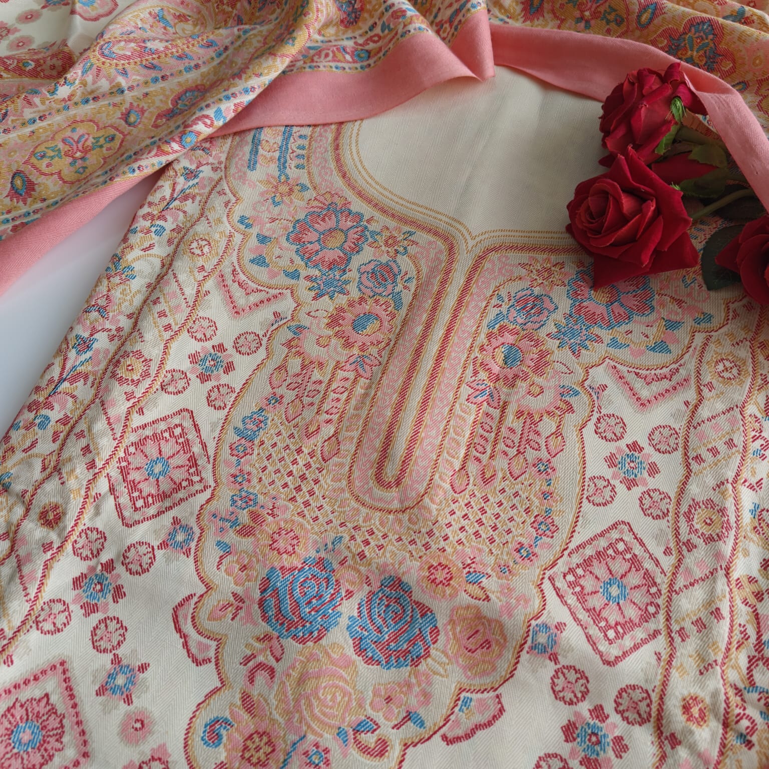 Prinred Pashmina Unstitched suit set