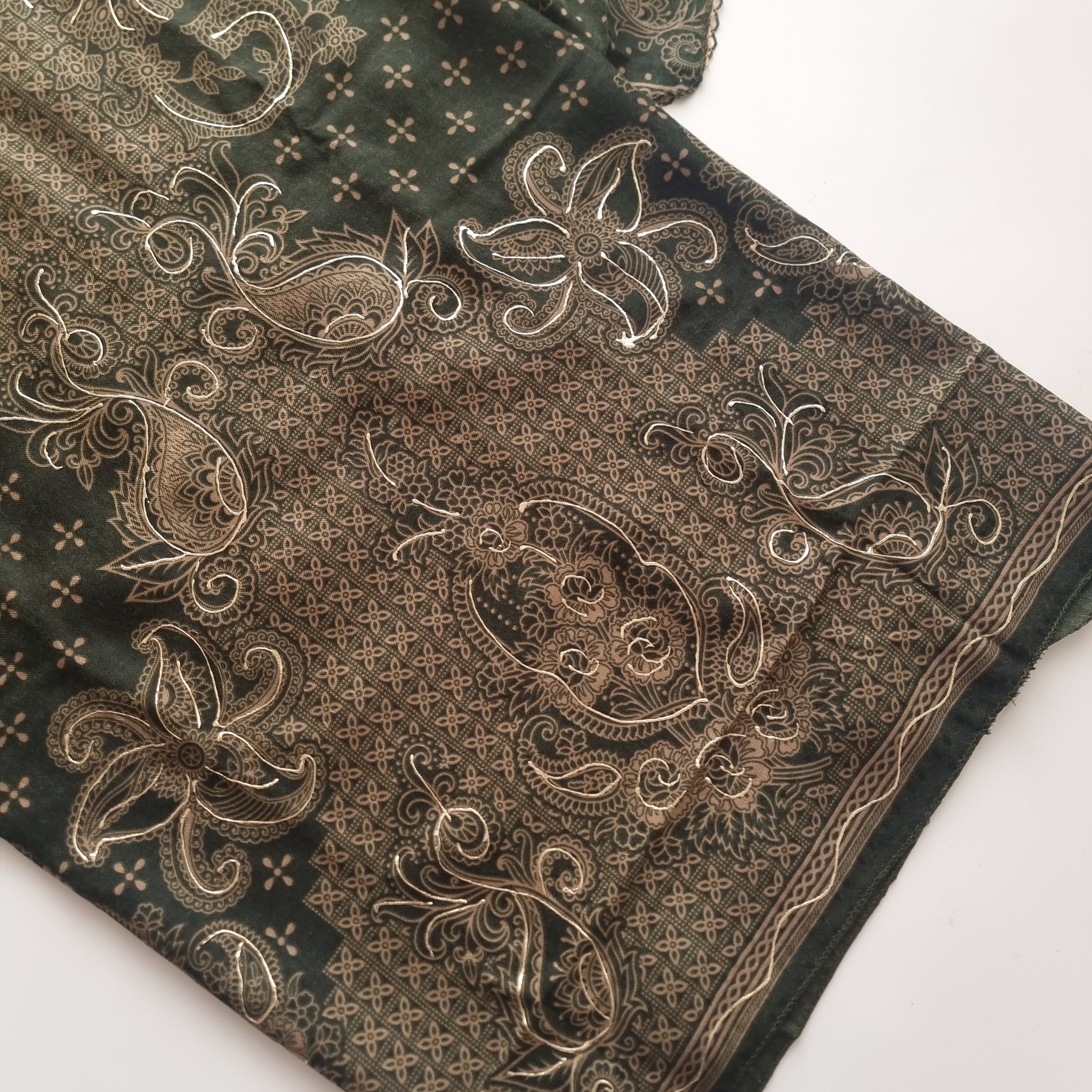 Green Pashmina Unstitched suit set