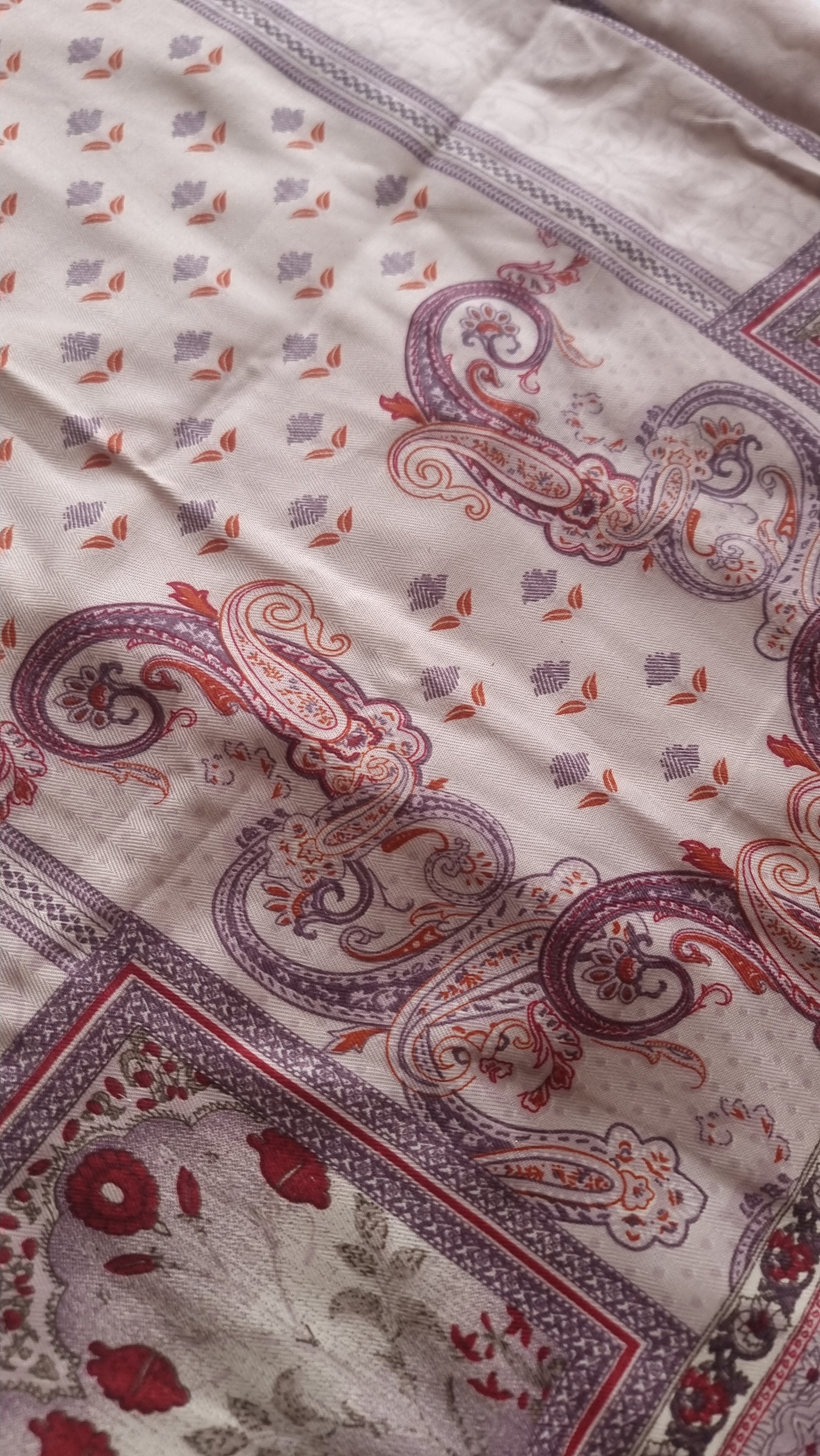 Printed Pashmina Unstitched suit set