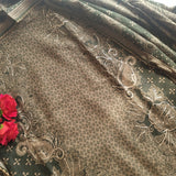 Green Pashmina Unstitched suit set