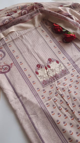Printed Pashmina Unstitched suit set