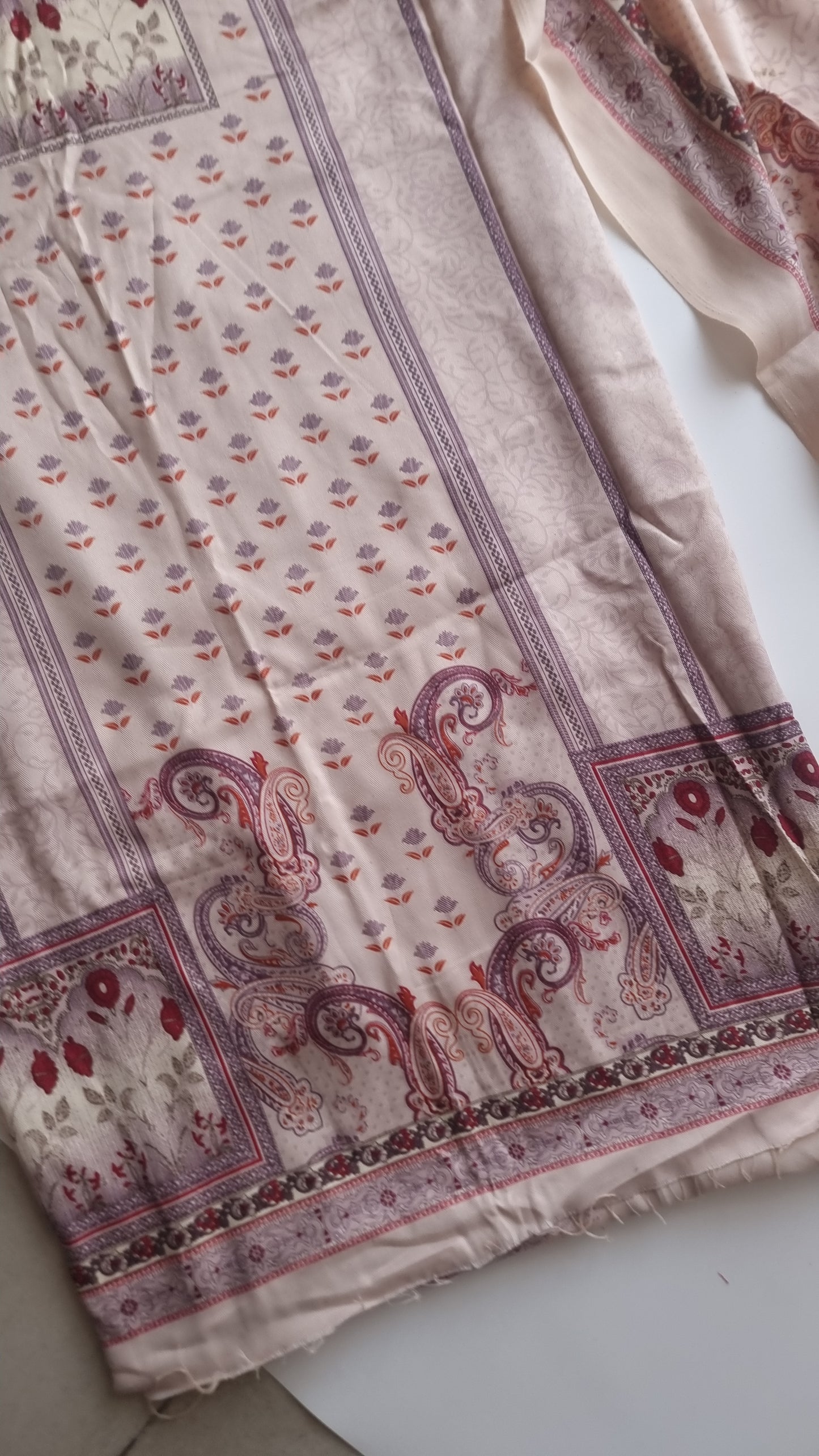 Printed Pashmina Unstitched suit set