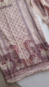Printed Pashmina Unstitched suit set