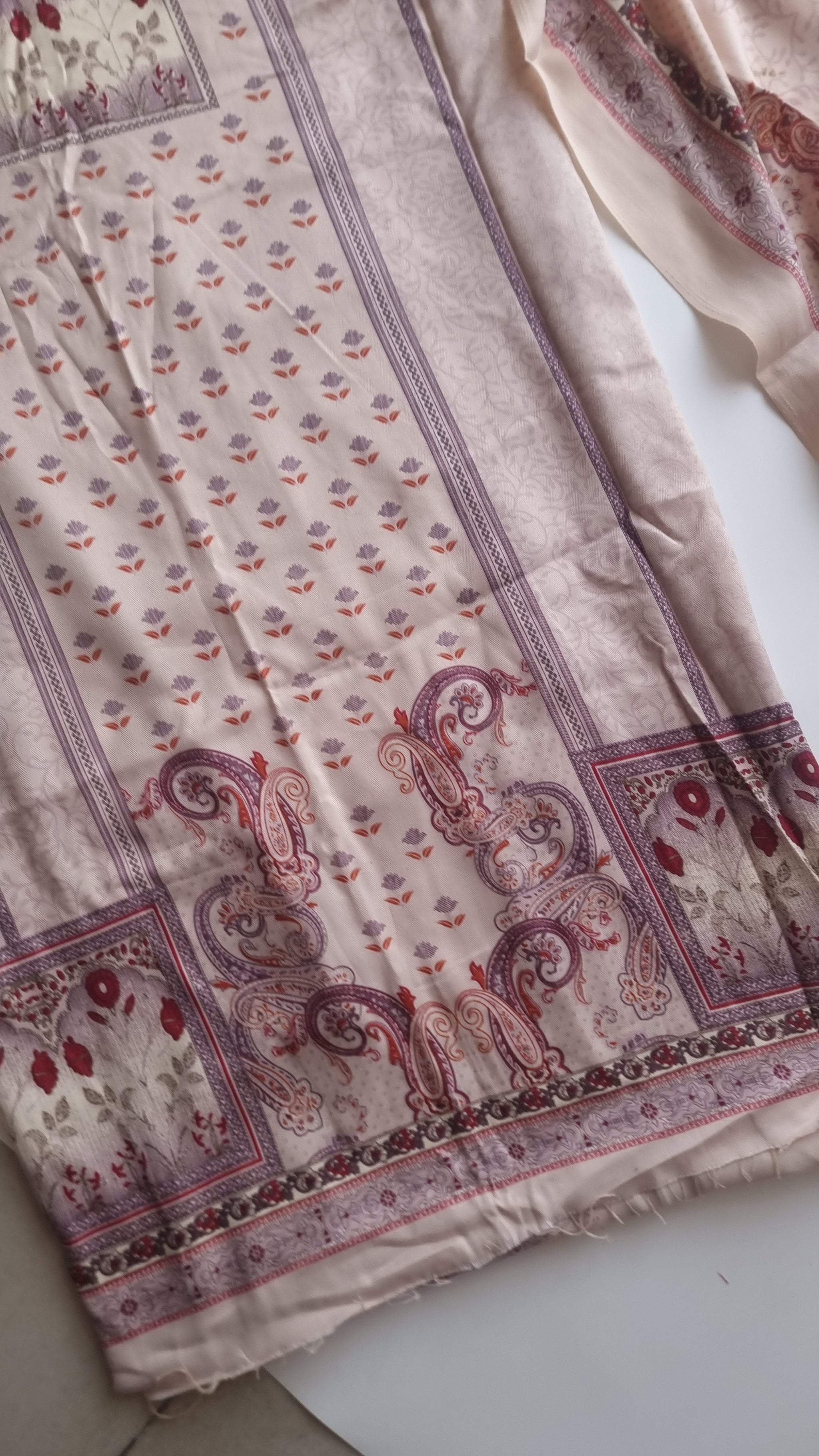 Printed Pashmina Unstitched suit set